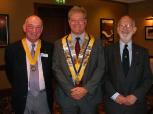 New President Iain Taylor with IPP John Ferris and SVP Iain Gow